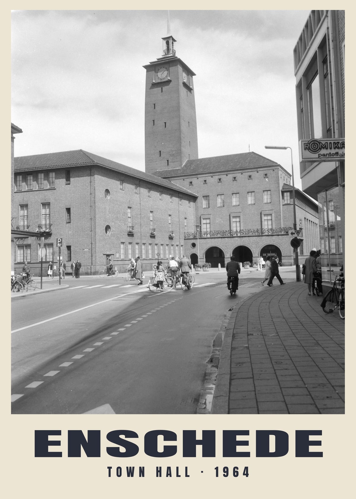 Town Hall, Enschede, 1964 heritage photograph