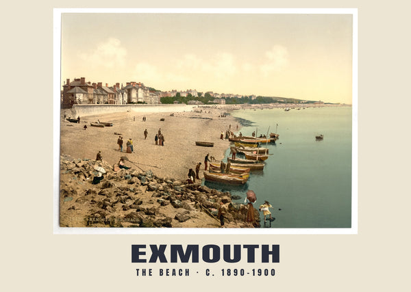 The beach, Exmouth, c. 1890–1900 Heritage Print