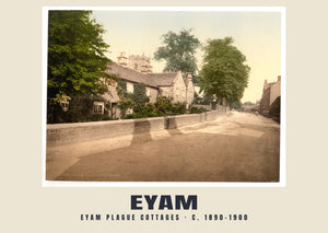 Eyam Plague Cottages, c. 1890–1900 Heritage Print