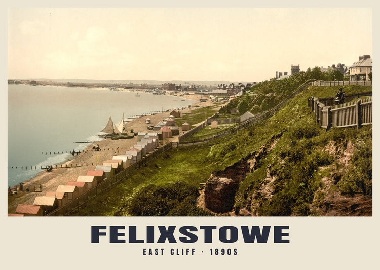 East Cliff, Felixstowe, c. 1890–1900 Heritage Print