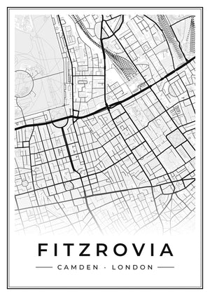 Fitzrovia Street Map Poster