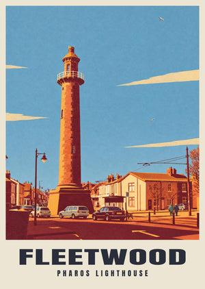 Pharos Lighthouse, Fleetwood Poster