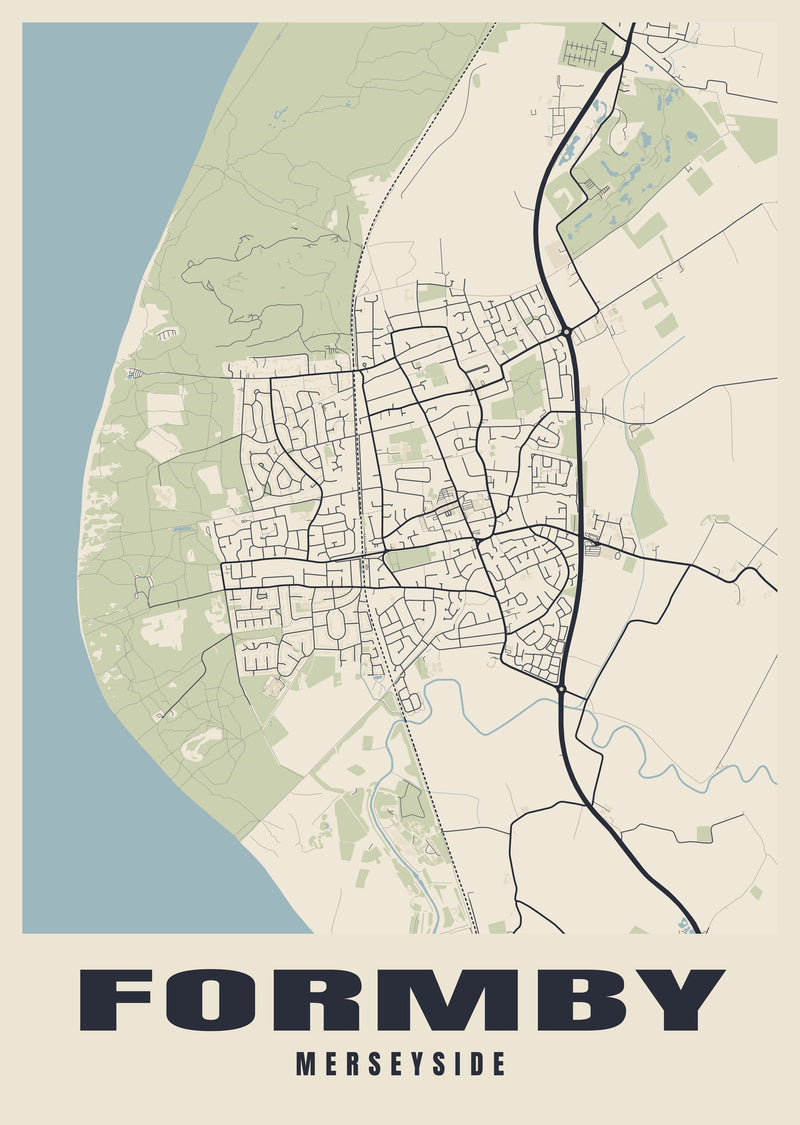 Formby Street Map Poster