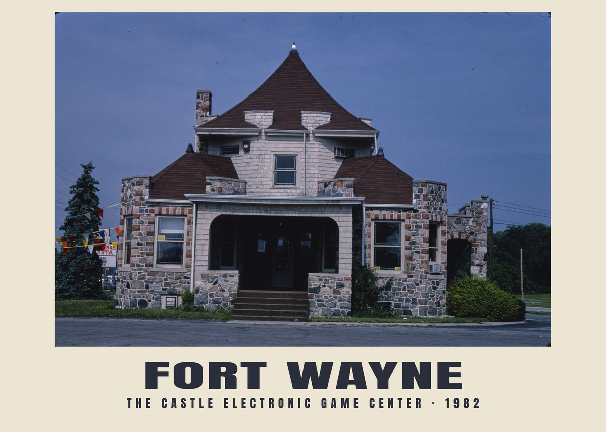 The Castle Electronic Game Center, Fort Wayne, 1982 heritage photograph