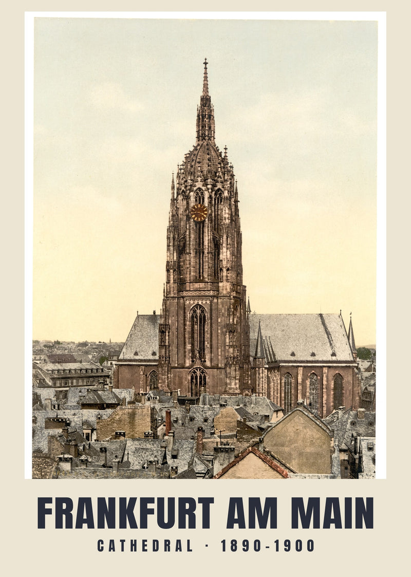 Cathedral, Frankfurt am Main — 1890–1900 · Vintage photochrom print