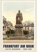 Goethe Monument, Frankfurt am Main, 1890–1900 heritage photograph
