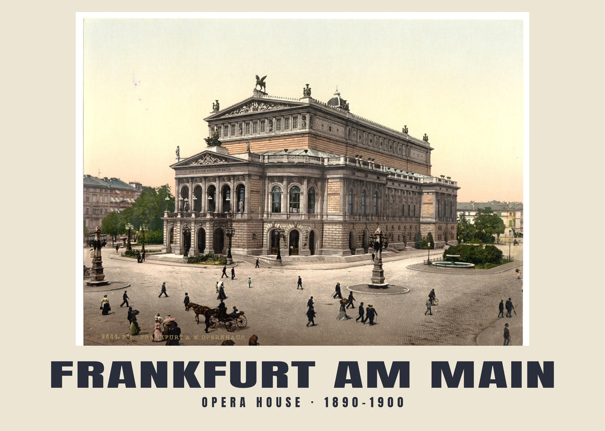 Opera House, Frankfurt am Main, 1890–1900 heritage photograph