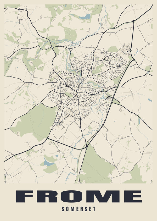 Frome Street Map Poster