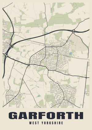 Garforth Street Map Poster