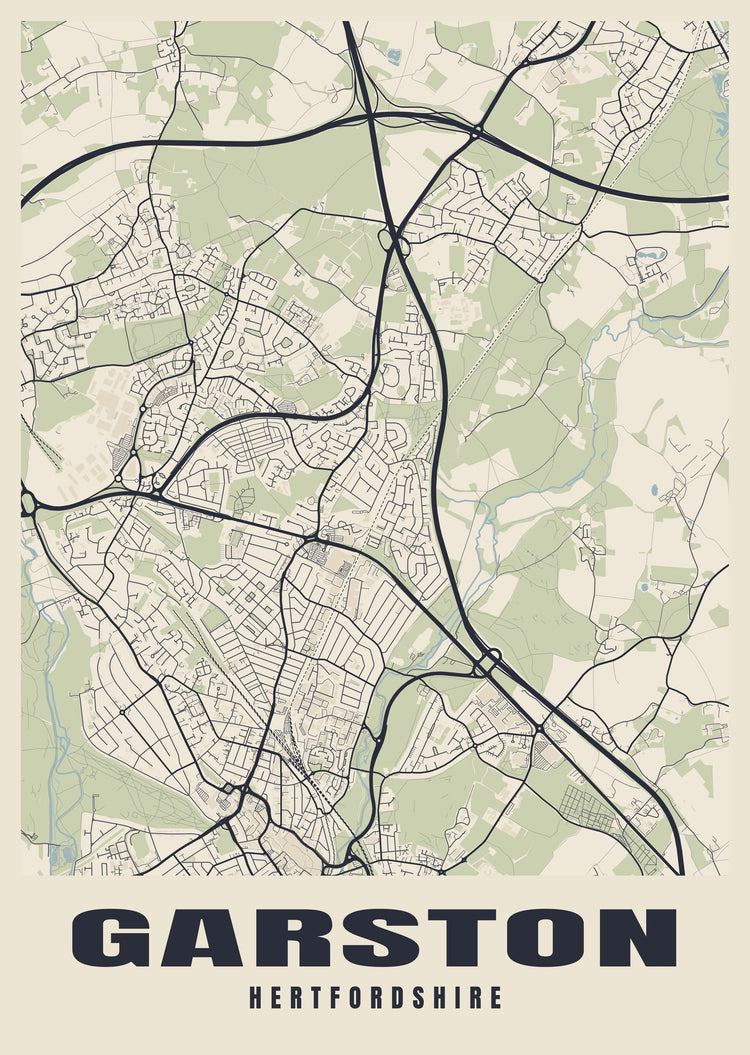 Garston Street Map Poster