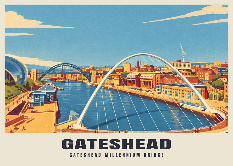 Gateshead Millennium Bridge Poster
