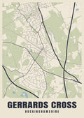 Street map poster of Gerrards Cross, Buckinghamshire