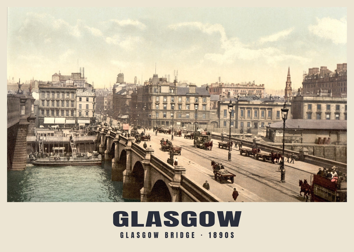 Glasgow poster, Glasgow Bridge · 1890s
