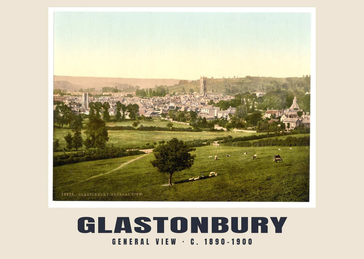 General view, Glastonbury, c. 1890–1900 heritage photograph