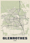 Street map poster of Glenrothes, Fife