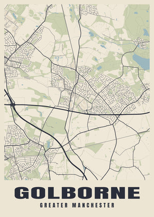 Golborne Street Map Poster