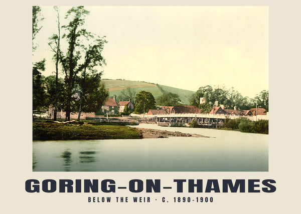 Below the weir, Goring-on-Thames, c. 1890–1900 Heritage Print