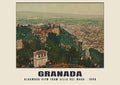 Alhambra View from Silla del Moro, Granada, 1899 heritage photograph