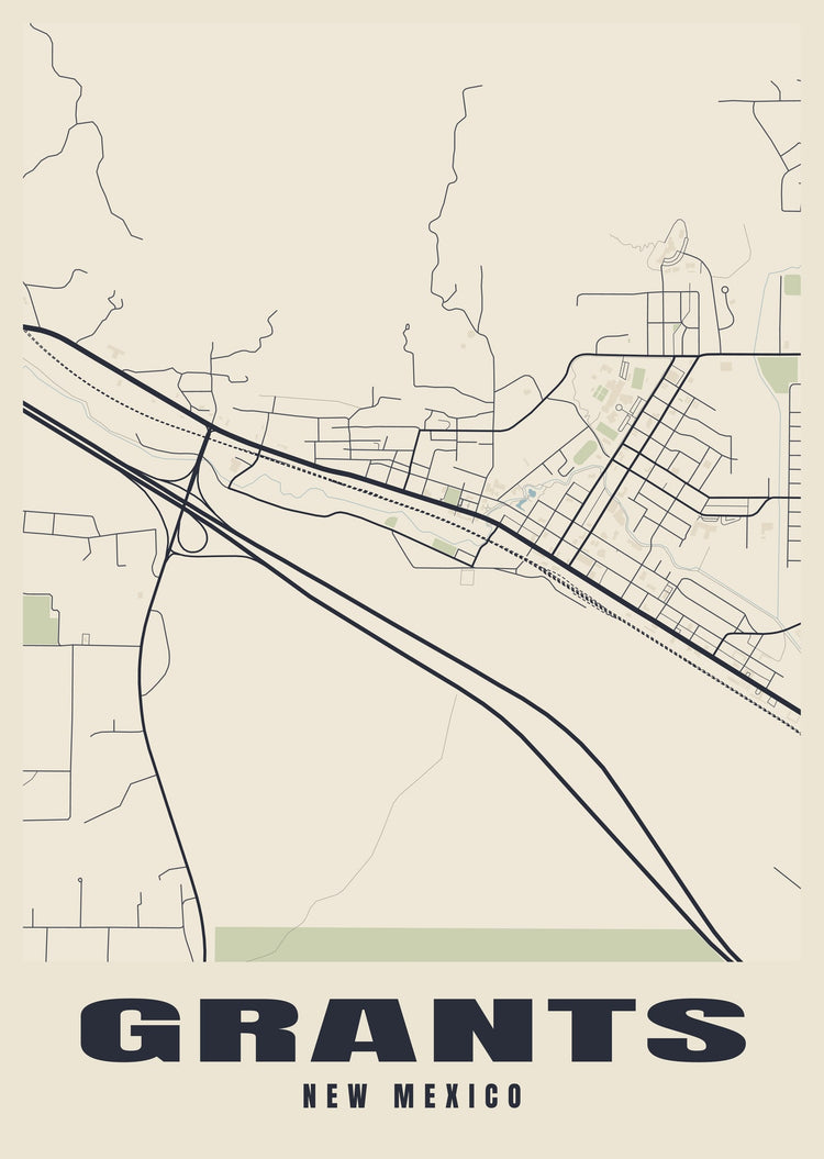 Grants Street Map Poster