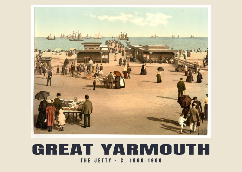 The jetty, Great Yarmouth, c. 1890–1900 Heritage Print