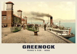 Prince's Pier, Greenock, c. 1890–1900 Heritage Print