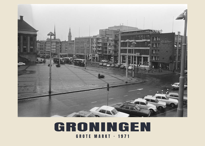 Grote Markt, Groningen — 1971 · Historic photograph print