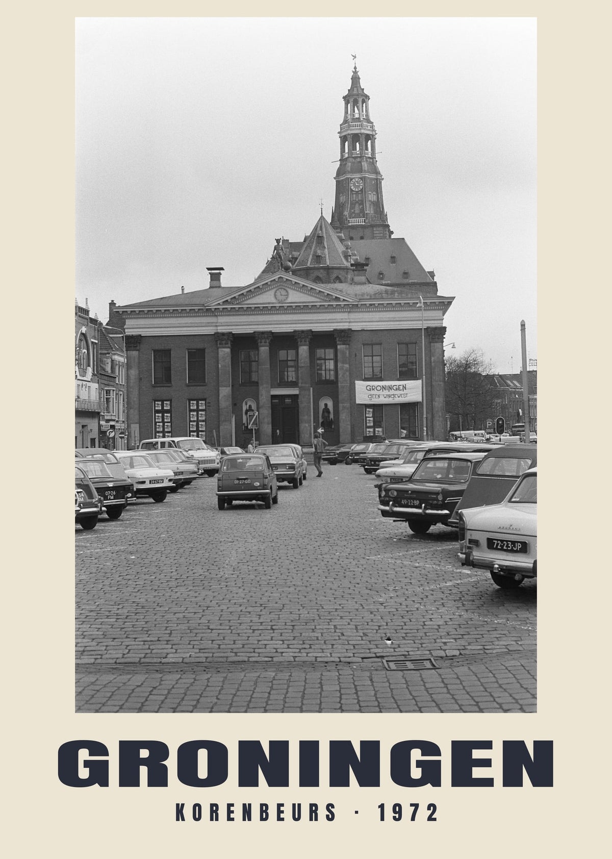 Korenbeurs, Groningen, 1972 heritage photograph