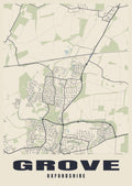 Street map poster of Grove, Oxfordshire