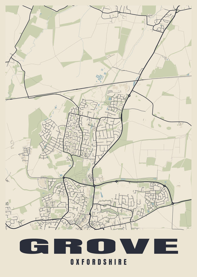 Grove Street Map Poster