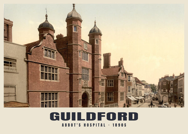 Abbot's Hospital, Guildford, c. 1890–1900 Heritage Print