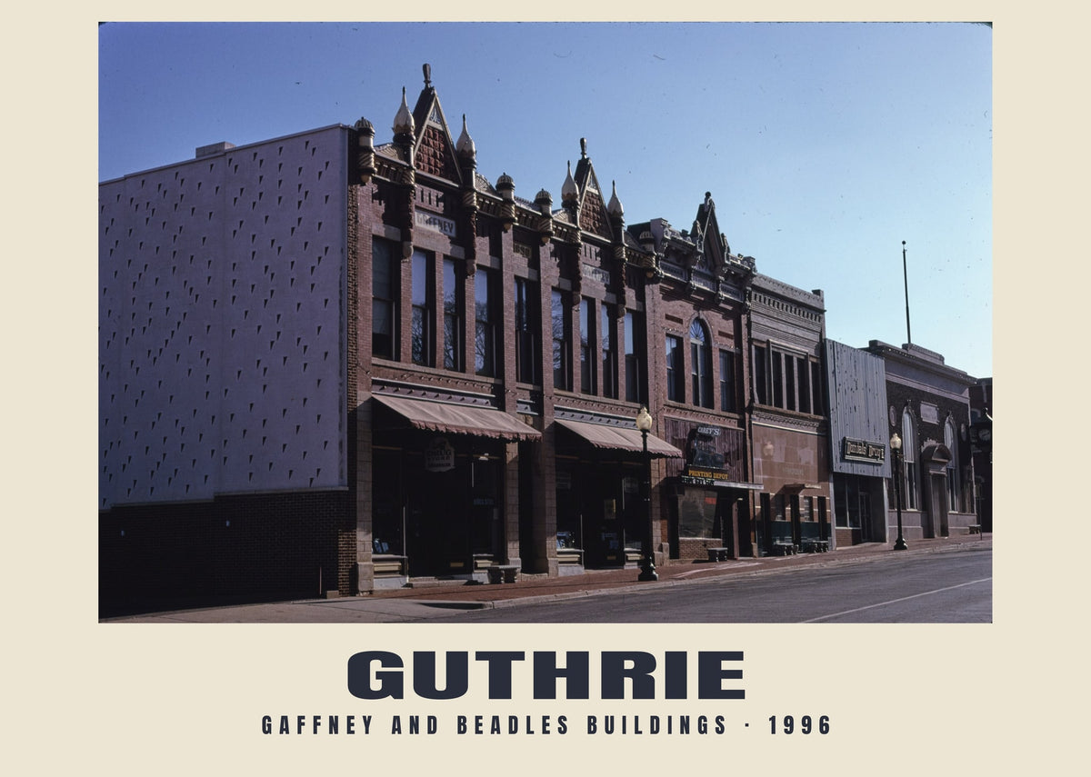 Gaffney and Beadles Buildings, Guthrie, Oklahoma, 1996