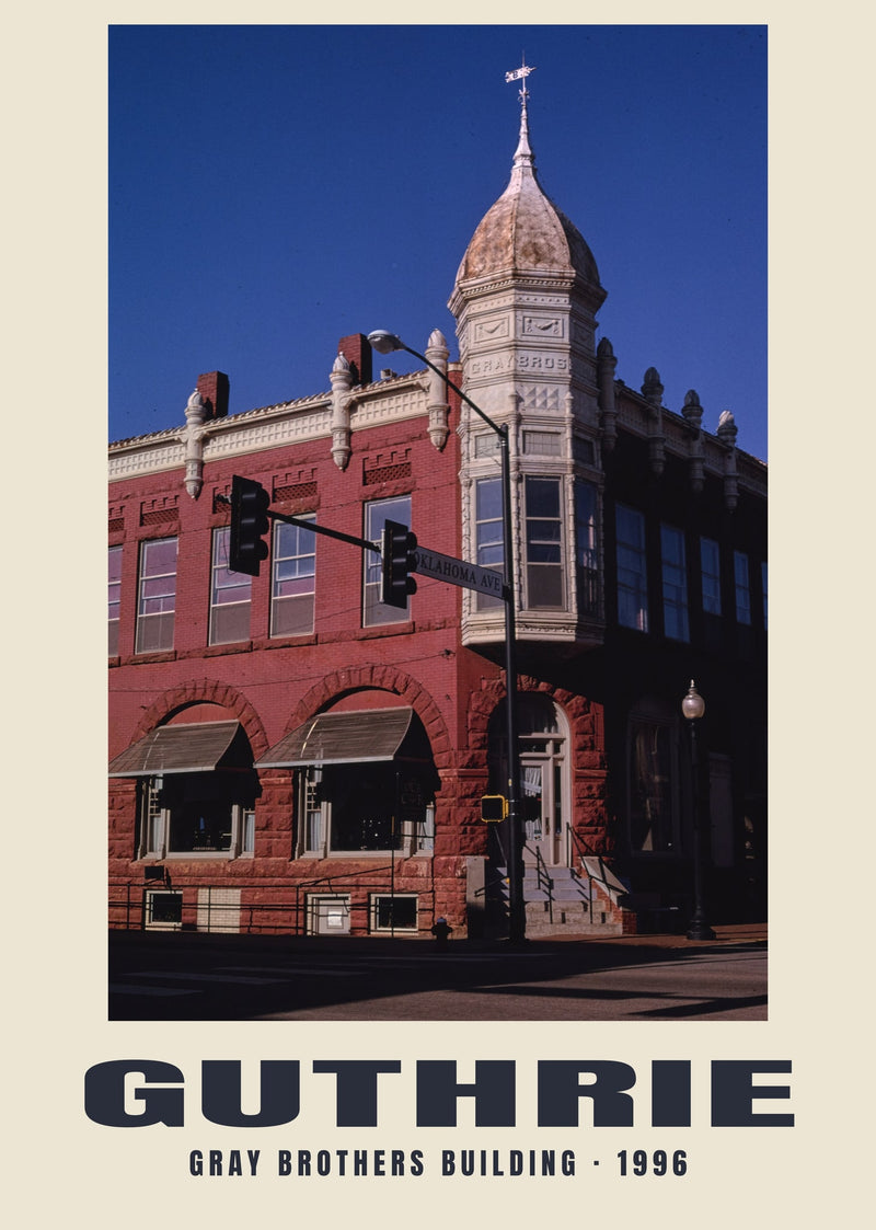 Gray Brothers Building, Guthrie, Oklahoma — 1996 · Historic photograph print