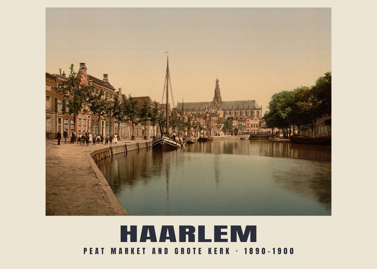 Turfmarkt, Grote Kerk, Haarlem, 1890–1900