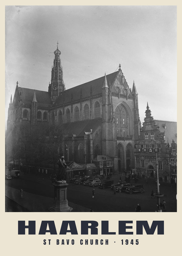 St Bavo Church, Haarlem — 1945 · Historic photograph print