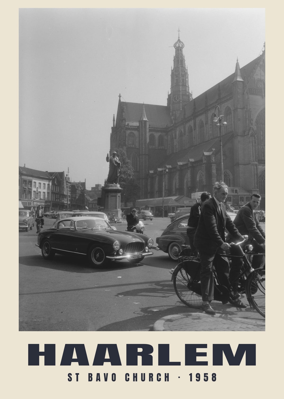St Bavo Church, Haarlem, 1958 heritage photograph