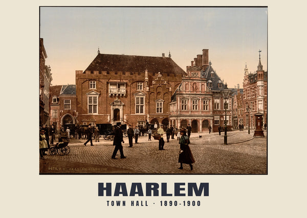 Town Hall, Haarlem — 1890–1900 · Vintage photochrom print