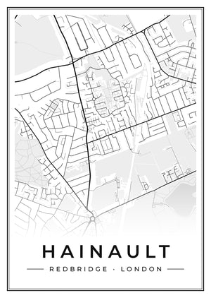 Hainault Street Map Poster