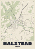 Street map poster of Halstead, Essex