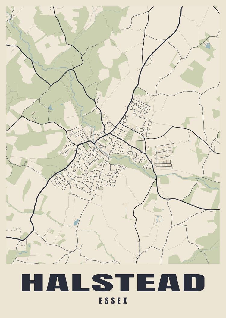 Halstead Street Map Poster
