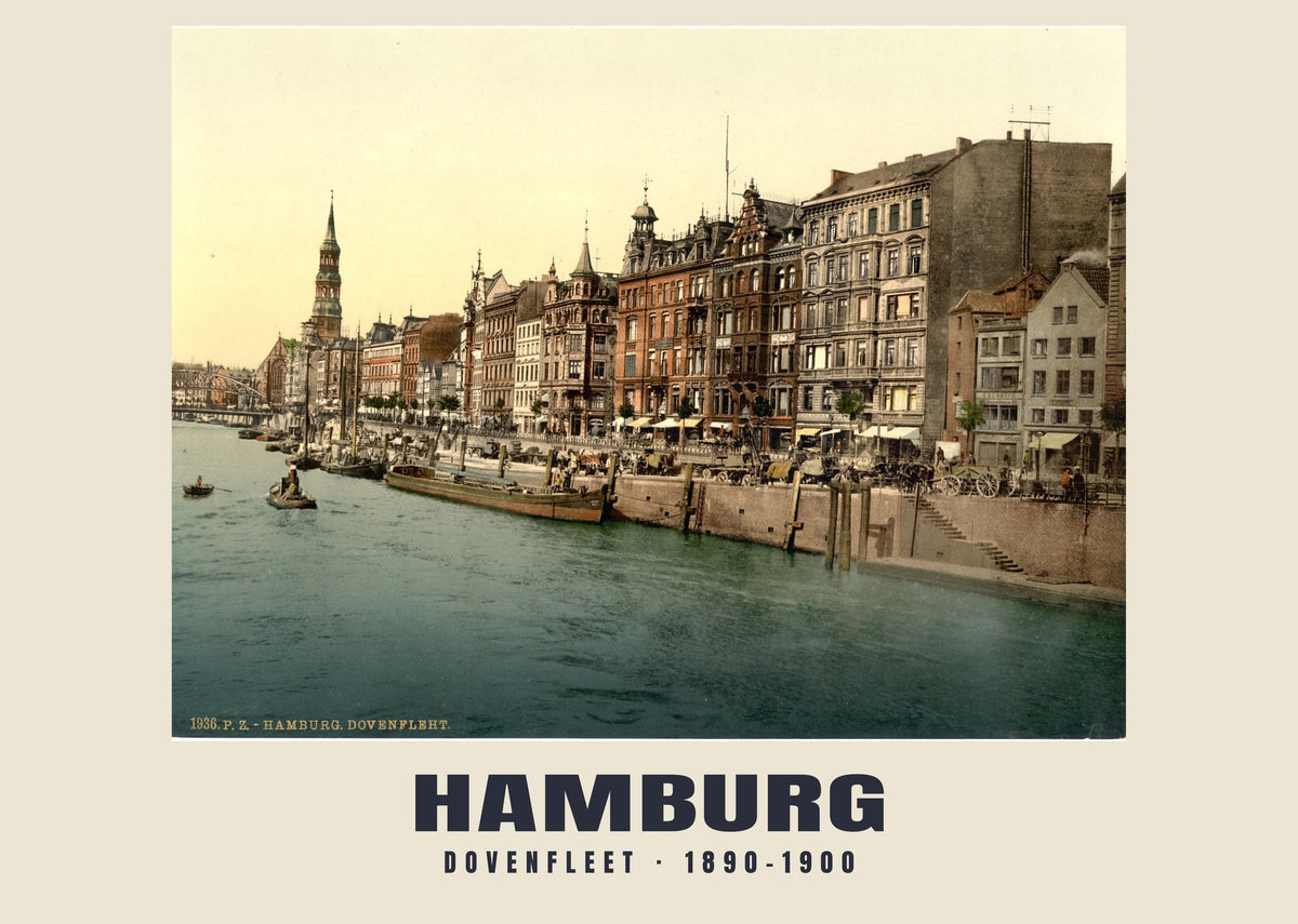 Dovenfleet, Hamburg, 1890–1900 heritage photograph