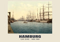 Elbe River, Hamburg, 1890–1900 heritage photograph