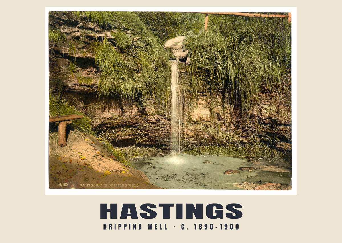 Dripping Well, Hastings, c. 1890–1900 heritage photograph