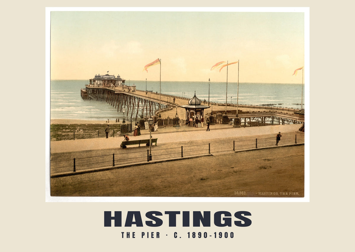 The pier, Hastings, c. 1890–1900 heritage photograph