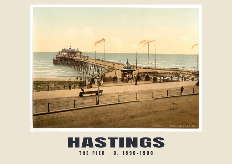 The pier, Hastings, c. 1890–1900 Heritage Print