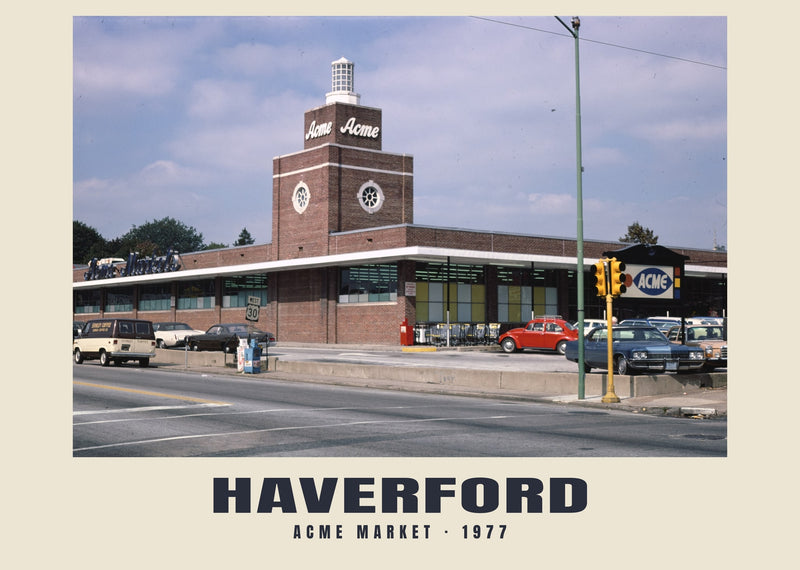 ACME Market, Haverford, Pennsylvania — 1977 · Historic photograph print