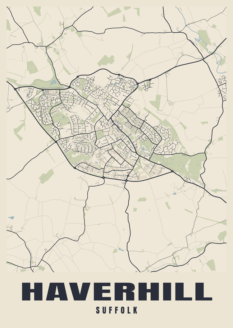 Haverhill Street Map Poster