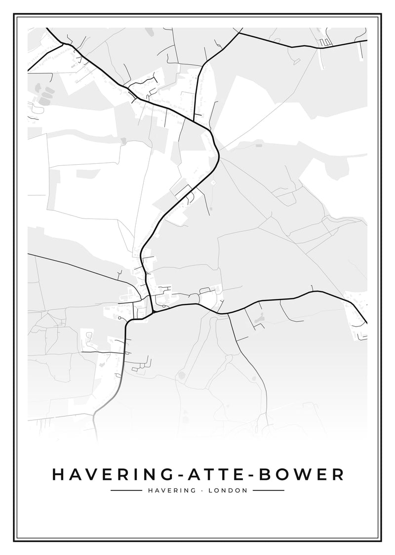 Havering-atte-Bower Street Map Poster