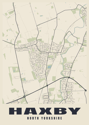 Haxby Street Map Poster