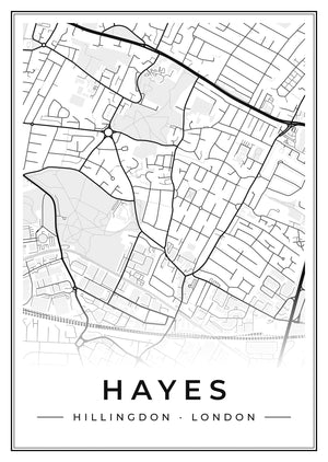 Hayes Street Map Poster