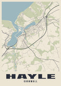Street map poster of Hayle, Cornwall